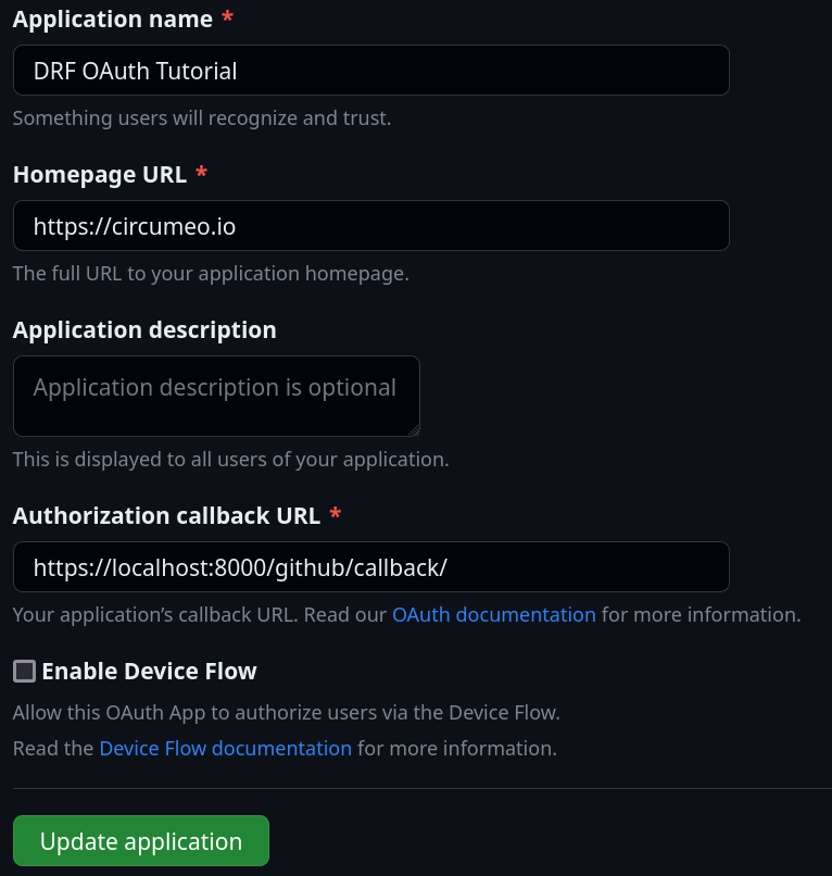 GitHub credentials setup